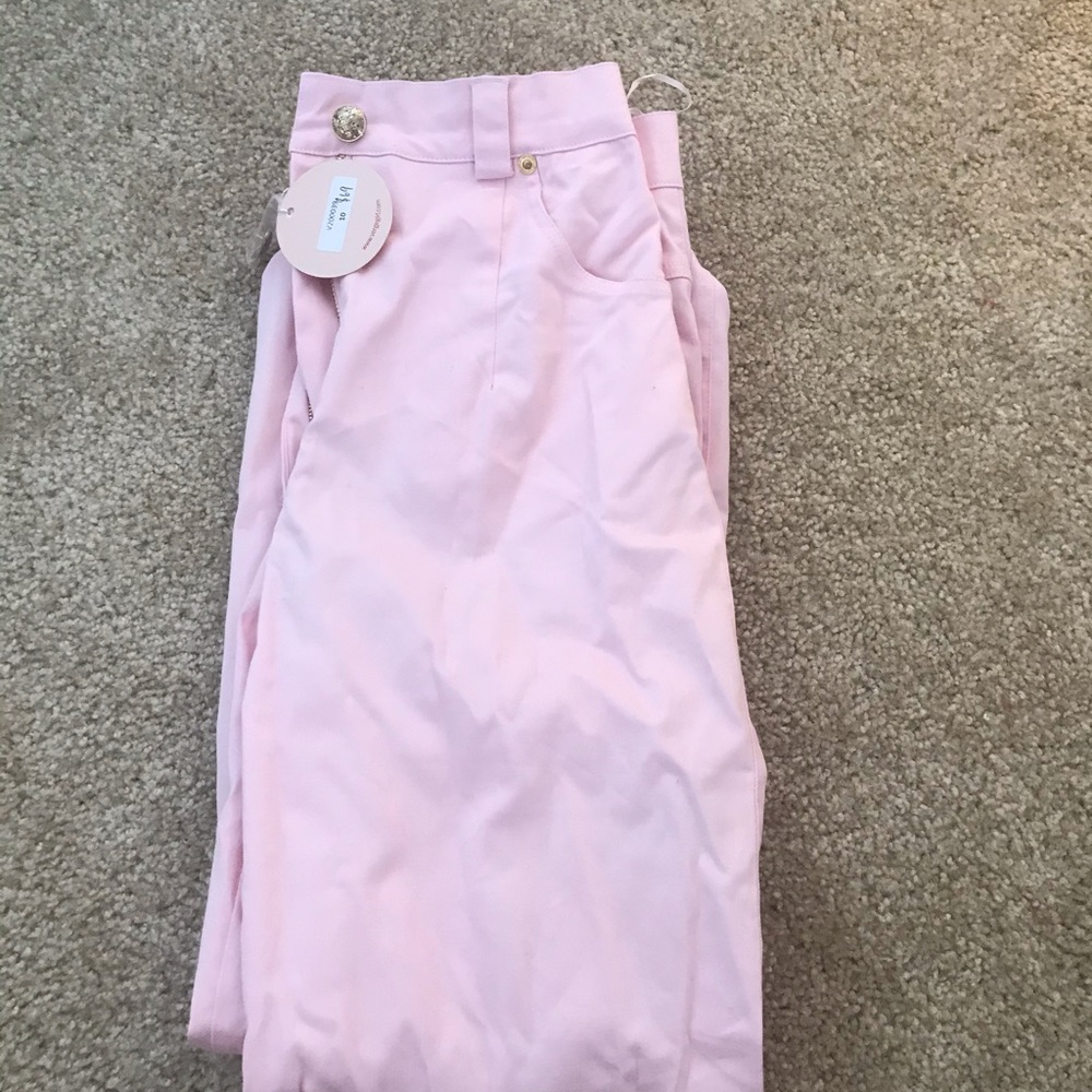 Verge Girl Straight Leg Pink Jeans